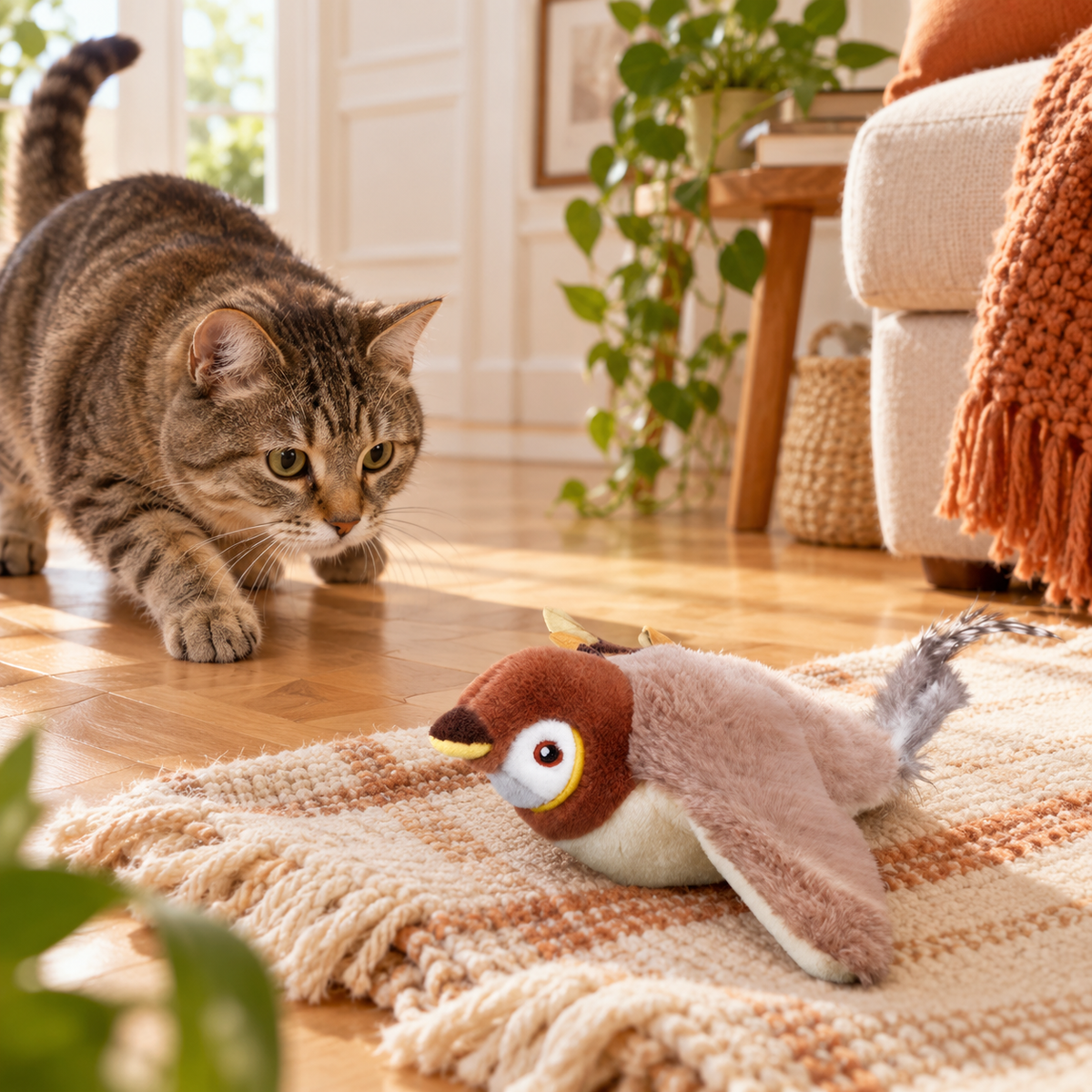 Kit Chat Heureux : L'Oiseau Magique en situation